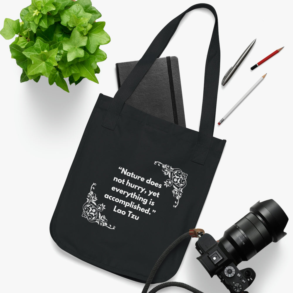 
                  
                    Nature Does Not Hurry / Organic Canvas Tote Bag
                  
                